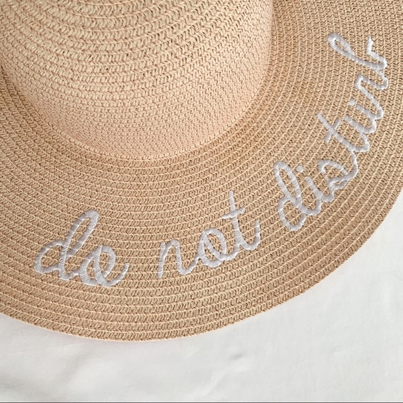 Beach Floppy Hat do not disturb - Picture 3 of 3